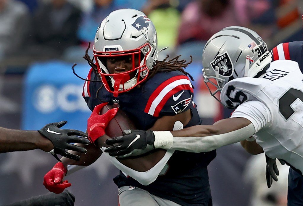 Patriots RB Rhamondre Stevenson has yet to practice this week due to injury