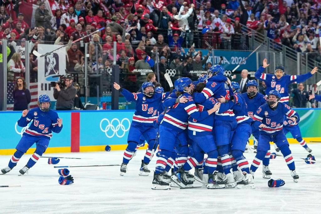 US men’s hockey team inspired by women winning gold at the Olympics