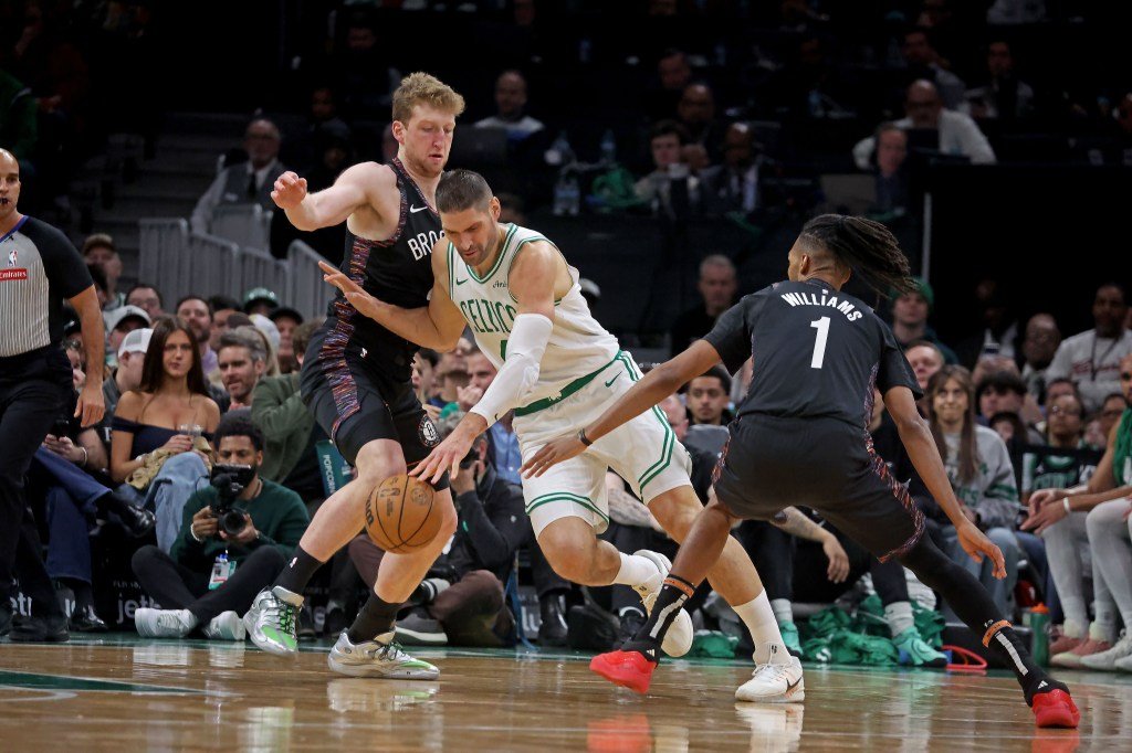 Jaylen Brown, Nikola Vucevic way as Celtics obliterate Nets in return to TD Garden