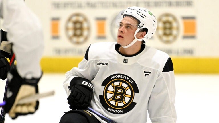 James Hagens scores first points with Providence Bruins