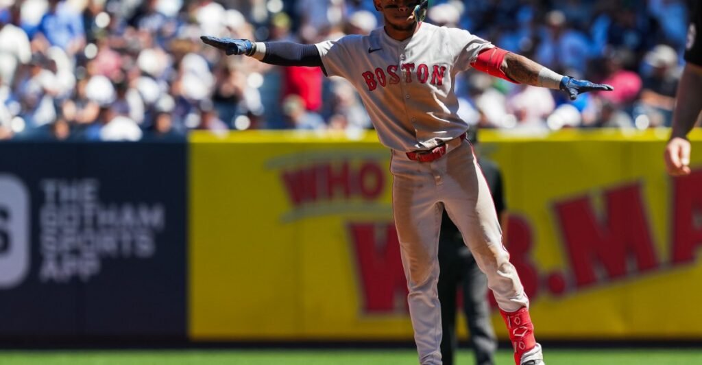 The Red Sox pelvic thrust hit celebration needs to go